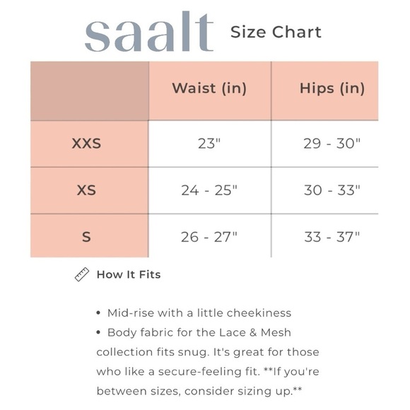 NWT Saalt Hipster Lace Light Period Underwear sz XS - Picture 4 of 8